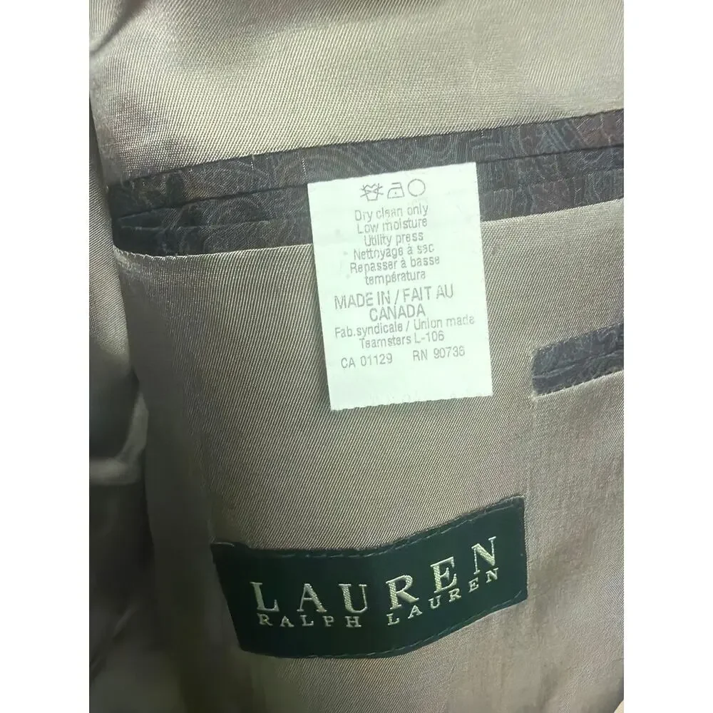Lauren Ralph Lauren Blazer Mens 52R Green Sport Coat Jacket Big & Tall